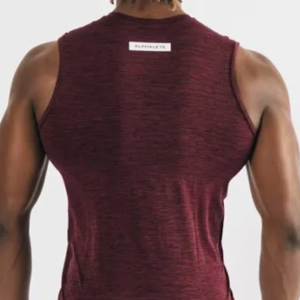 Alphalete Red Performance Tank Top Moisture-Wicking Athletic
